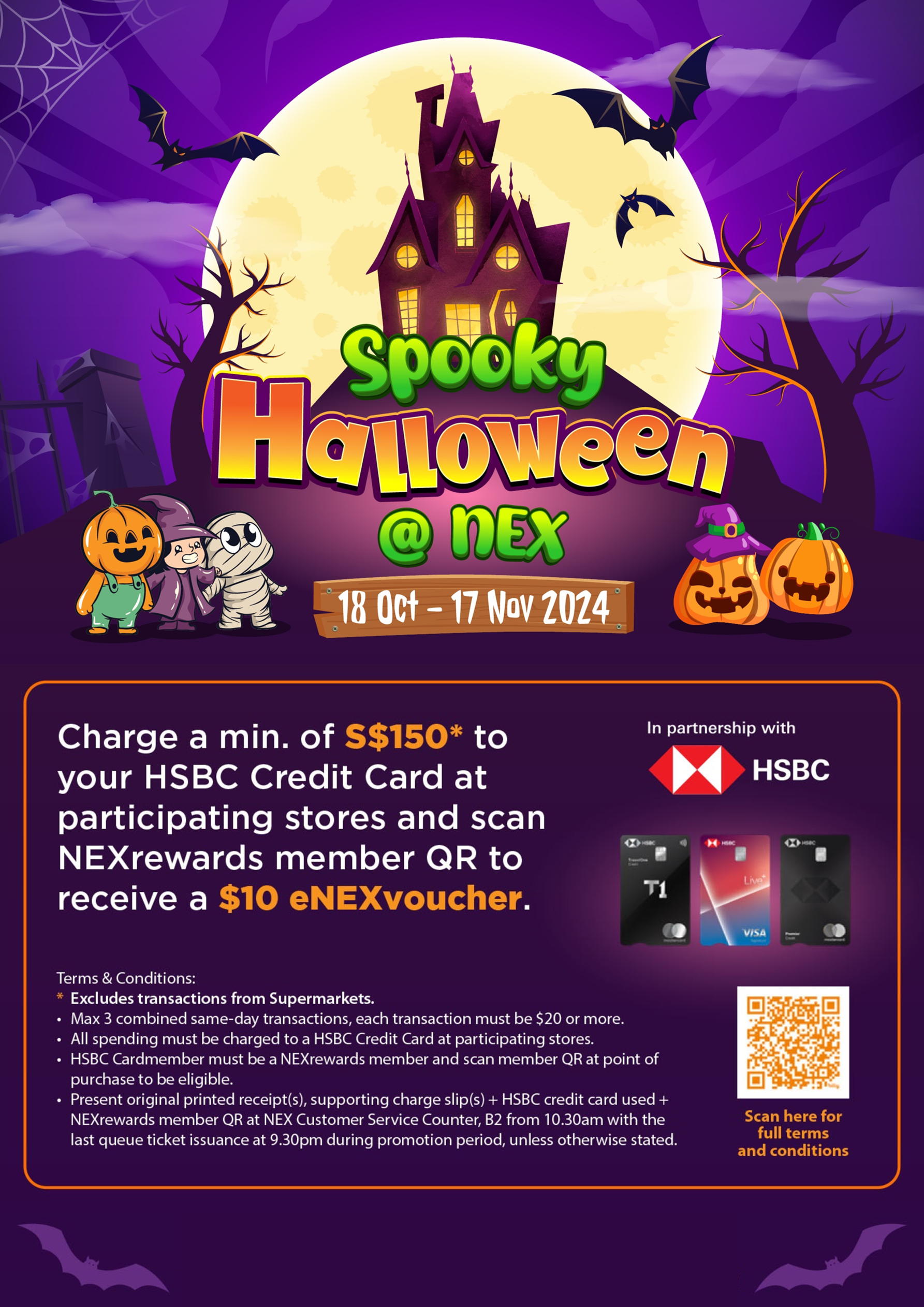 Halloween HSBC A4 Poster